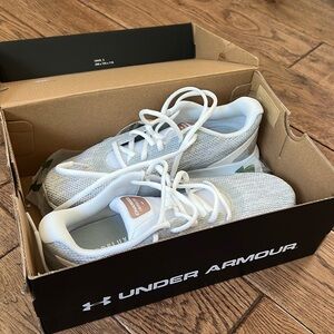 New in box Under Armour size 8 women’s Charged Impulse 2 Knit. Smoke free home.